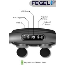 MWX Teknoloji Fegel Fg-60 Pulse Zen 6x Şarjlı Masaj Tabancası – 6 Başlık, 9 Mod, Derin Kas Gevşetme ve Rahatlama (Beyaz)