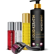 Liquid Keratin Titanyumlu Saç Gürleştiren Saç Çıkaran Saç Güçlendirici Keratin Bakım Seti
