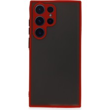 Uravas Store Galaxy S22 Ultra Kılıf Montreal Silikon Kapak - Kırmızı