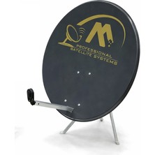 Millenium 70CM Çanak Anten Siyah Dörtlü Lnb 45 Metre Anten Kablosu