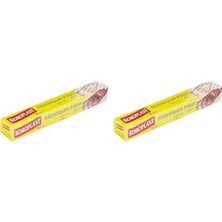 MWX Teknoloji Alüminyum Folyo 8 Mt, Bpa Içermez, Dayanıklı Yapışmaz Folyo 30 cm x 8 Metre, Tavuk, Izgara, Et, Yemek, Gıda Artıklarını Saklamak Için Ideal, Mutfakta Çok Yönlü Kullanım, Yüzey Korumaya Uygun