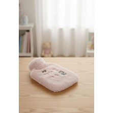 MWX Teknoloji Buffer Işıklı Ayıcıklı Figürlü Pembe Peluş Su Torbası, 1 Lt, Yumuşak Kılıf, Uzun Süre Tutan Termal Torba