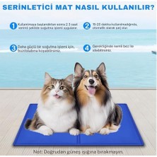 MWX Teknoloji Kedi ve Köpek Matı Soğuk Serinletici Kedi Minderi Evcil Hayvan Yatağı Uyku Matı (90 x 50 Cm)