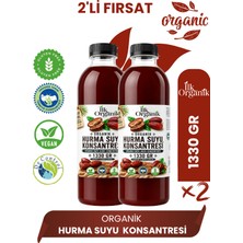 İlk Organik Organik  Hurma Suyu  Konsantresi Ikili Fırsat 1330 gr X2 (Analizli)