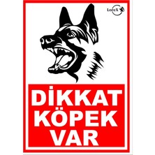 MWX Teknoloji Dikkat Köpek Var Pvc Uyarı Levhası
