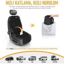 MWX Teknoloji Oto Koltuk Koruyucu Kılıf, Çocuk Oto Koltuğu Için Koruyucu Örtü, Kalın Pedli Araba Araç Koltuk Minderi Su Geçirmez Evcil Hayvan, Kedi Köpek Araç Koltuğu Örtüsü, Siyah