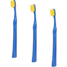 MWX Teknoloji Dentıste' 6580 Super Premium Yumuşak Diş Fırçası Mavi (3 Paketi)
