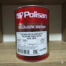 Polisan Selülozik Boya Telekom Yeşili Boya 2.5 Litre Kod : 5018