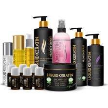 Liquid Keratin Ekstra Mega Full - Kökten Uca Keratin Saç Bakım Seti - Onarıcı Güçlendirici