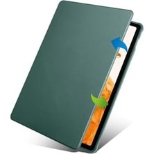 MWX Teknoloji - Galaxy Tab S7 Plus T970 ile Uyumlu Kılıf Kalemlikli Dönebilen Standlı Kalem Şarj Bölmeli Kapak - Mavi