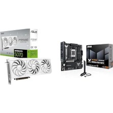 MWX Teknoloji Tuf Gamıng B850M-PLUS Wıfı7 + PRIME-RTX5070-O12G-WHITE Bundle