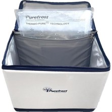 MWX Teknoloji PF15 -Pure® Teknolojisi ile Elektriksiz&buzsuz Hızlı Soğutma / 16 Saat Soğuk Muhafaza Katlanır Kamp Piknik Termal Termos Buzluk Soğutucu Çanta + 6 Adet -Pure® Jel Paket