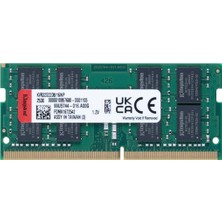 MWX Teknoloji Valueram 16GB 3200MHZ Ddr4 Nonecc CL22 Sodımm 1.2V KVR32S22D8/16WP Dizüstü Bilgisayar Belleği