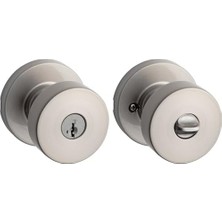 MWX Teknoloji 740 Psk Rdt 15S Pismo Anahtarlı Giriş Kapısı Topuzu, Akıllı Anahtar Güvenliği, Nikel, Yuvarlak