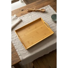 MWX Teknoloji Bambu Tepsi 28 x 39 x 3 cm