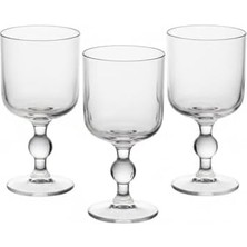 MWX Teknoloji 3’lü Cam Ayaklı Kadeh Seti – 280 ml Şeffaf Tatlı ve Içecek Kadehi