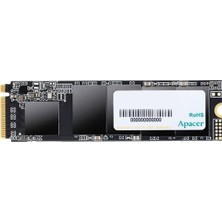 MWX Teknoloji Apacer AS2280P4 256GB 2100/1300MB/S Nvme Pcıe GEN3X4 M.2 SSD Disk (AP256GAS2280P4-1)