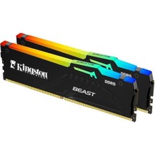 MWX Teknoloji Beast Rgb 32GB Ddr5 6000MT/S CL36 Dımm Masaüstü Ram Kit (2X16GB) - KF560C36BBE2AK2/32TR