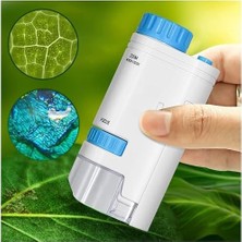 MWX Teknoloji Mini El Mikroskopu, 200X Büyütme Kapasitesi, LED Işıklı Tasarım, Hd Yüksek Görüntü Kalitesi, Tek Elle Rahat Kullanımlı, Hafif ve Kompakt Tasarım, Eğlenceli ve Öğretici Mini El Keşif Mikroskopu