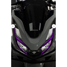 Banxtre Honda Pcx Gündüz Ledleri Için Mor Renk Far Tasarım Folyo Sticker Etiket (2021-2024 Yılları )