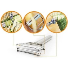 MWX Teknoloji Premium Paslanmaz Çelik Çok Amaçlı Sebze Soyucu, Patates, Havuç, Salatalık ve Meyveler Için Ergonomik Y-Şekilli Bıçaklı Soyacak, Dayanıklı, Keskin,