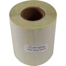 MWX Teknoloji Kuşe Rulo Etiket 100MM x 35MM 1000 Adet