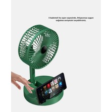 Uravas Store Mey Ithalat® Taşınabilir Katlanabilir Mini Fan 3 Kademeli Şarj Edilebilir
