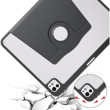 MWX Teknoloji iPad Pro 11 3. 4. Nesil ile Uyumlu Kılıf Termik Kalem Bölmeli Dönebilen Standlı A2435 A2759 A2761-62 A2377-01 A2459-60 Siyah