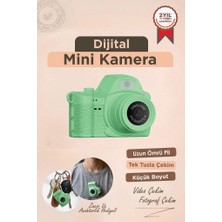Torima Dijital Fotoğraf Makineleri Video Mini Kamera 2K Video 128GB Destekli CMR42 Yeşil