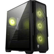 MWX Teknoloji Msı Mag Forge 340R Aırflow Temperli Cam 4X120MM Argb Fan Atx Gaming Bilgisayar Kasası