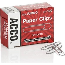 MWX Teknoloji Kağıt Klipleri,, Pürüzsüz, Ekonomi, 10 Kutu, 100/KUTU (72580),GÜMÜŞ
