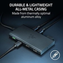 MWX Teknoloji Usb-C - Hdmı, Gigabit Ethernet, 3,5 mm Ses Bağlantı Noktası, Usb-A ve -C ile 11 Bağlantı Noktası, Windows ve Mac ile Uyumlu (4k ile Ekran Çıkışı, 7.1 Surround Ses) Siyah