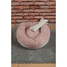 Empressco Cookie Pet Sherpa Polar Yıkanabilir Yuvarlak Köpek Kedi Yatağı 60 Açık Pudra - Fiyatı, Yorumları