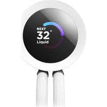 MWX Teknoloji Nzxt Kraken Plus 240 Rgb - Aıo Cpu Sıvı Soğutucu - 240MM Radyatör - F240 Rgb Çekirdek Tek Çerçeve Fan - Özelleştirilebilir 1,54 Inç Kare LCD - Amd® Am5, Am4 - Intel® Lga 1851/1700, 1200/115X - Beyaz