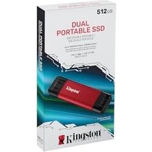 MWX Teknoloji 512GB Dual Usb-A/c Portable Ssd, Up To 1050MB/S USB 3.2 Gen 2 SPSD/512GB