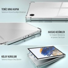 MWX Teknoloji Galaxy Tab A9 X110/GALAXY Tab A11 Tablet Kılıf Şeffaf Silikon Arka Kapak