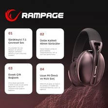 MWX Teknoloji Crack H11 Siyah 2.4g+ Bluetooth Mikrofonlu Oyuncu Kulaklığı