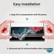MWX Teknoloji Galaxy S25 Ultra Tam Kaplayan Temperli Cam Ekran Koruyucu Siyah