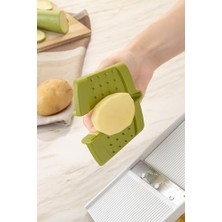 MWX Teknoloji Mandolin Rende ve Dilimleyici, Plastik ve Paslanmaz Çelik, 10,5 x 27,9 x 3,6 Cm, 157 gr (Yeşil)