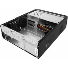 MWX Teknoloji FC-S6040B Slim Tower Kasa, 2 x USB Port, 1 x Audio Set, Siyah