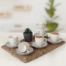 MWX Teknoloji Aspen Kahve Takımı 12 Parça 6 Kişilik