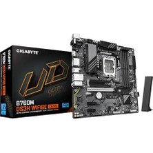 MWX Teknoloji Gıgabyte B760M DS3H Wıfı LGA1700 Ddr5 7600MHZ(OC) Pcıe 5.0 M.2 Nvme Wifi 6e Gigabit Lan Matx Anakart