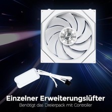 MWX Teknoloji Li Unı Fan Reverse Tl Wıreless 1X120MM Beyaz Kasa Fanı (G99.12RTL1W1W.00)