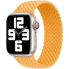 MWX Teknoloji Undeplus 42/44/45/46/49MM Kordon Xsmall Örgü Solo Loop Kordon 32 2/3/4/5/6/se/7/8/9/10/ultra Sarı