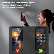 MWX Teknoloji Galaxy A14 Gizli Hayalet Ekran Koruyucu, Yandan Görünmeyen Full Ekran Koruyucu Cam, Tam Gizlilik Tam Koruma.