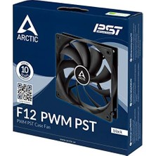 MWX Teknoloji Arctıc F12, 120MM 4pin Pwm, 1350 Rpm, Siyah Kanat Siyah Çerçeve Kasa Fanı (AR-ACFAN00203A)
