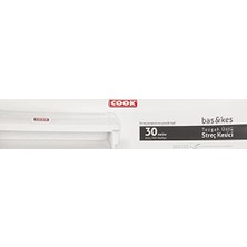 MWX Teknoloji Bas&kes Streç Film Kesme Aparatı, 30 cm x 30 M, Beyaz (3 Paketi)