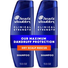 MWX Teknoloji & Shoulders Klinik Kepek Savunması + Kuru Saç Derisi Kurtarma Şampuanı 13 Oz Ikiz Paket
