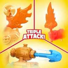 MWX Teknoloji Heroes Of Goo Jit Zu Goo-Tron Supreme, Blazagon, Pantaro ve Thrash'in Gücünü 1 Hero'da 3 Farklı Goo Dolgusu, 35+ Ifade ve Işık, Yüz Değiştirme ve Üçlü Saldırı Özelliği ile Birleştiriyor