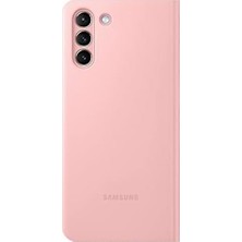 MWX Teknoloji Galaxy S21+ Akıllı LED View Kılıf - Pembe